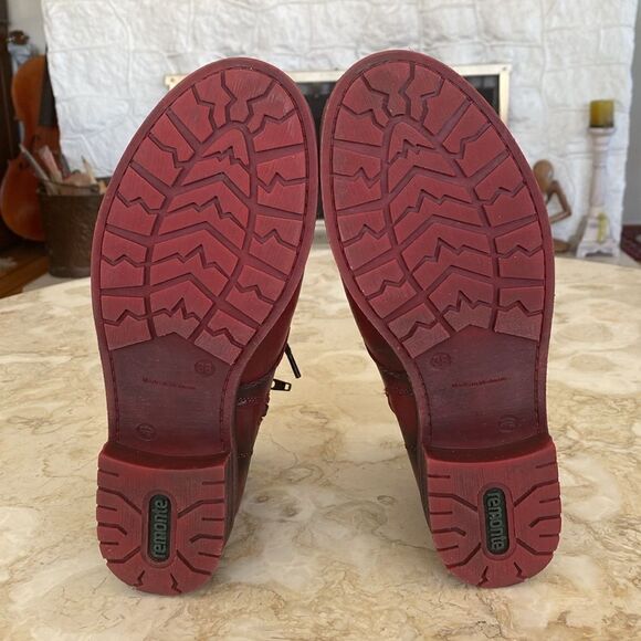 Remonte Double Laces Leather Ankle Boots - Picture 12 of 13